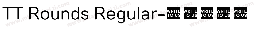 TT Rounds Regular字体转换